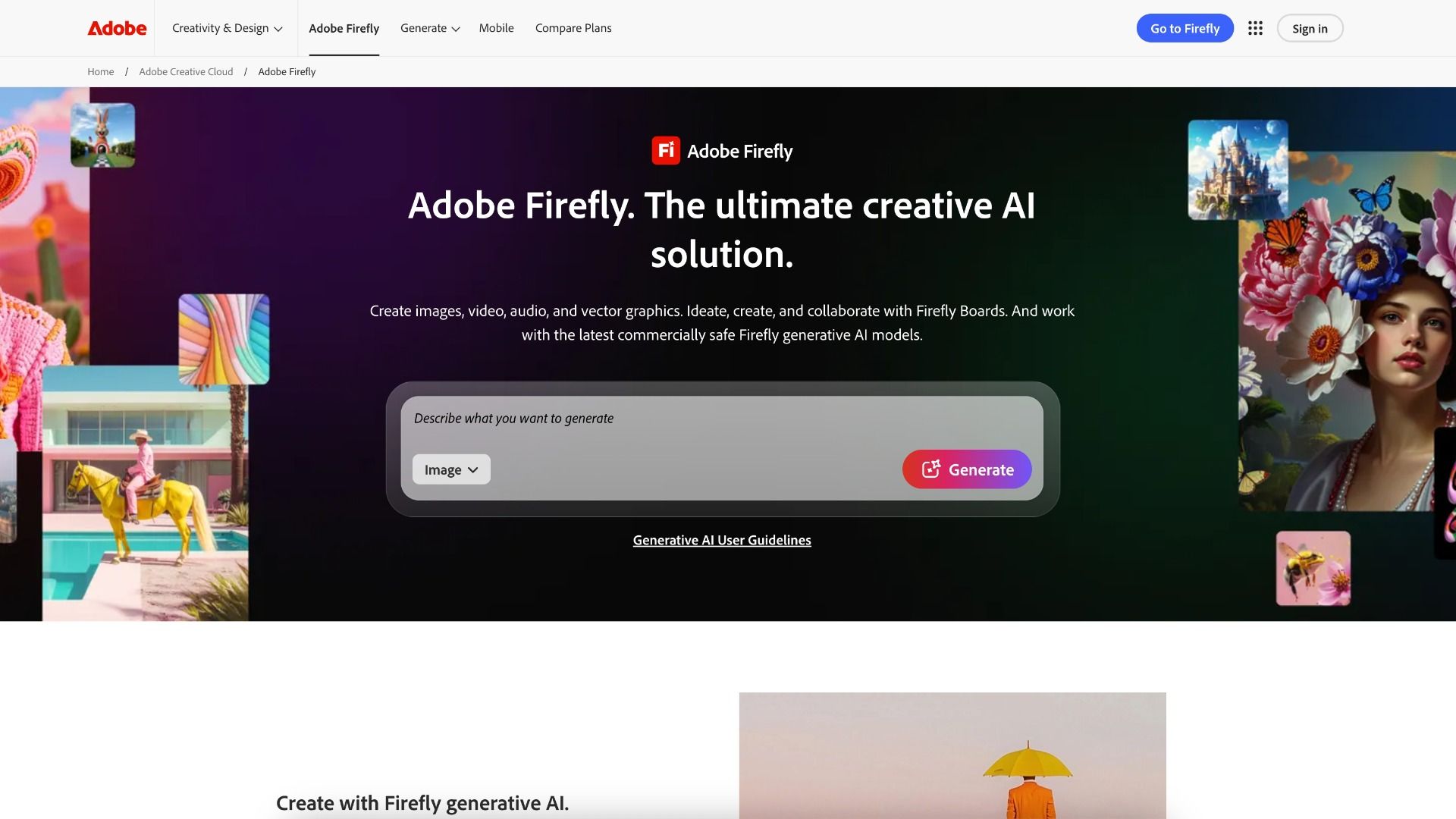 Adobe Firefly 截图